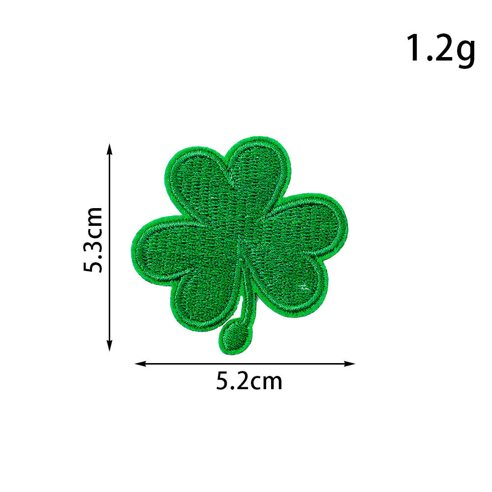 Wholesale Leaf embroidered patch pattern cloth patch